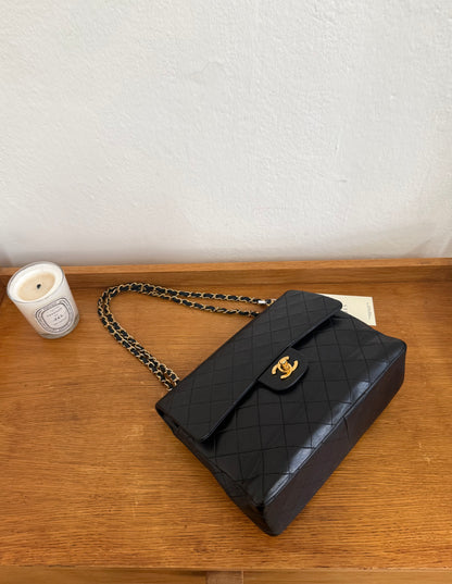 CHANEL DOUBLE FLAP BAG MEDIUM TALL 24K GOLD