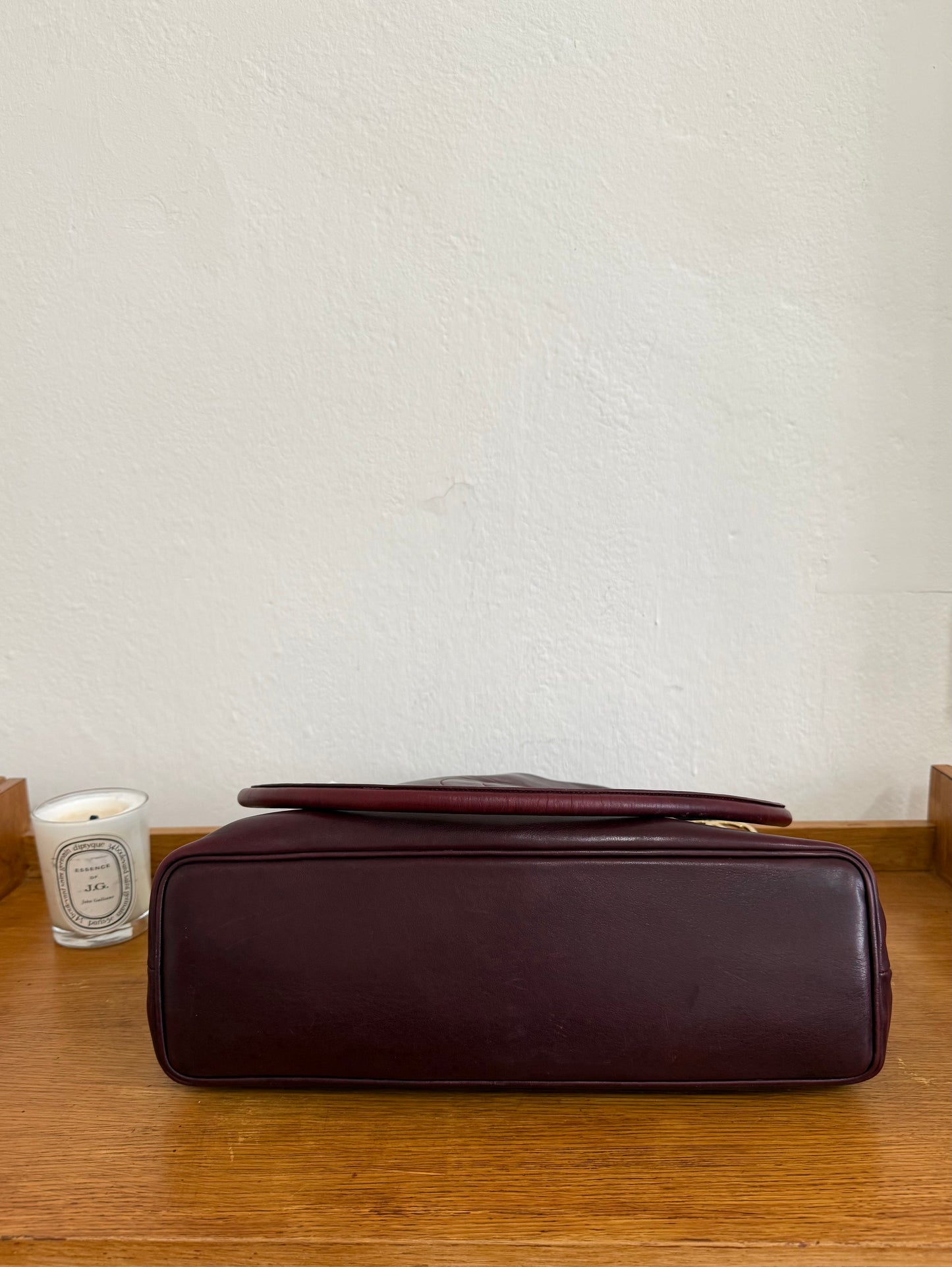 CHANEL BURGUNDY TOTE BAG