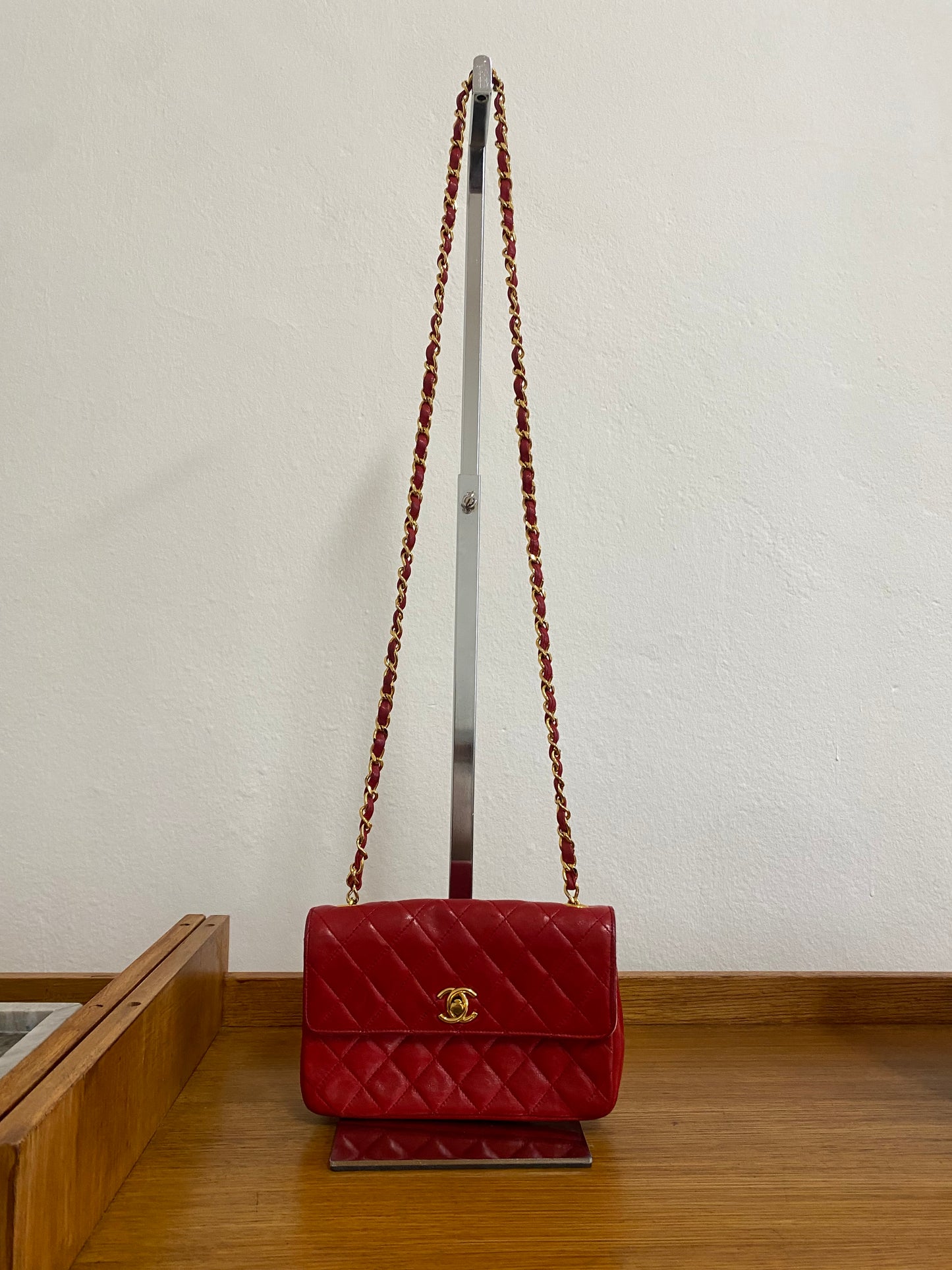 CHANEL MINI FLAP RED