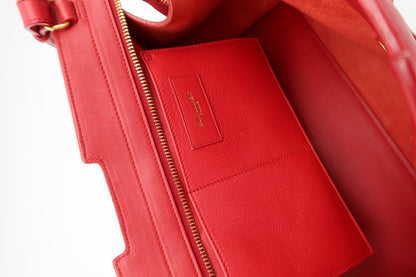 SAINT LAURENT CABAS CHYC RED