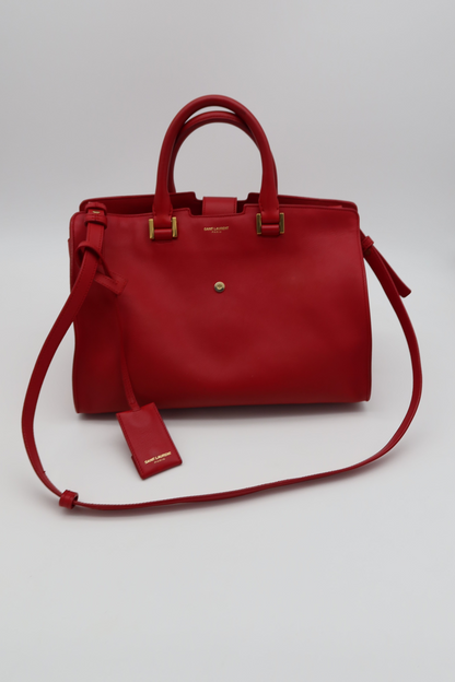 SAINT LAURENT CABAS CHYC RED