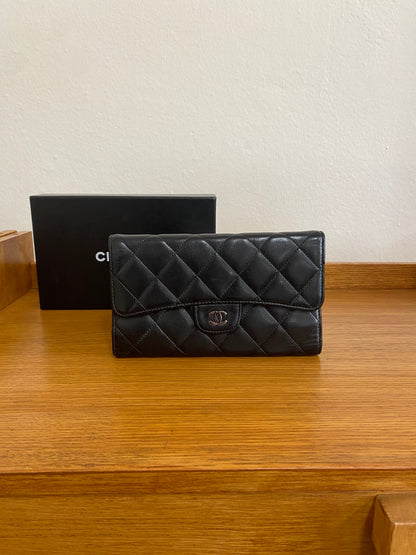 CHANEL CLASSIC WALLET BLACK SERIES 10